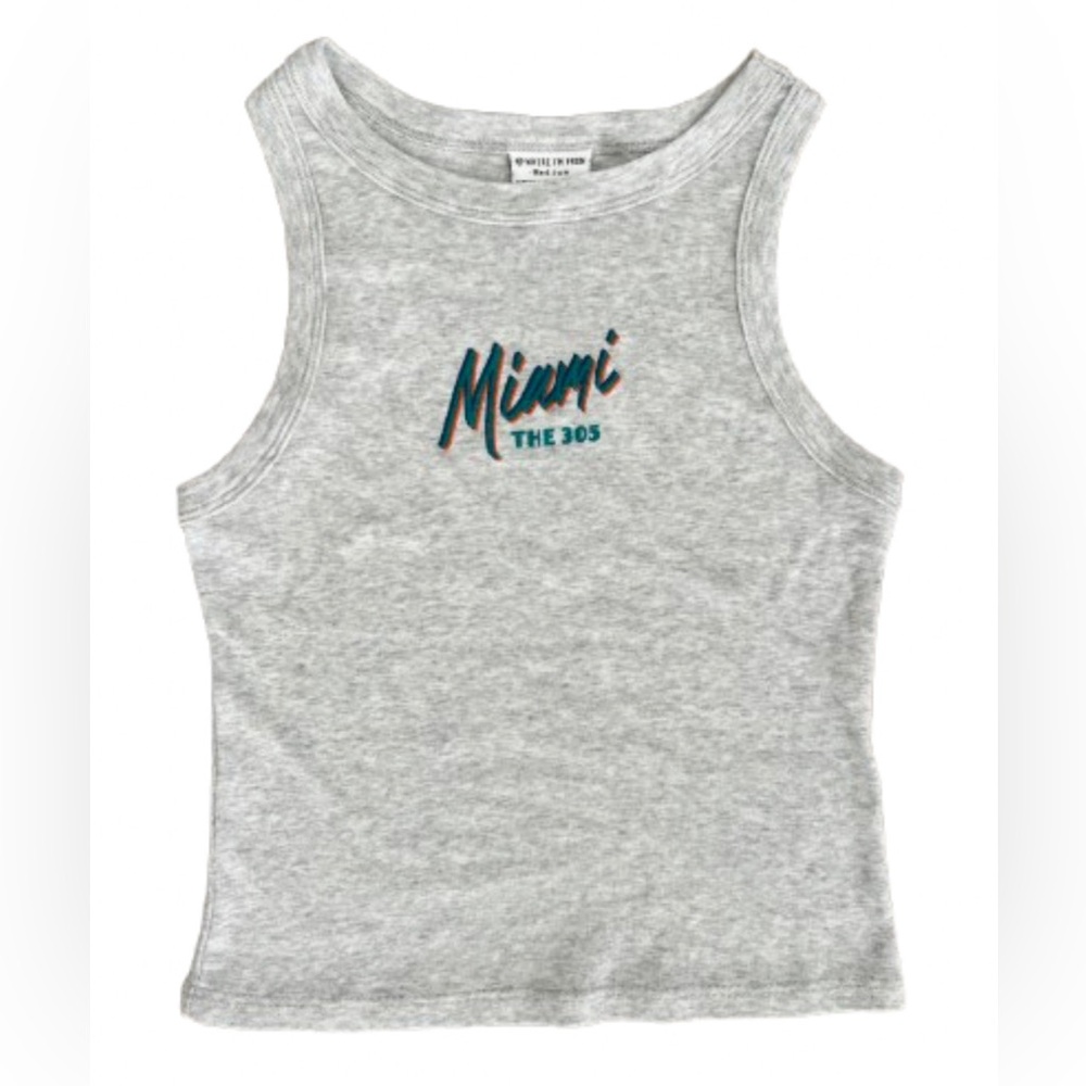 Miami The 305 Light Grey Tank Top